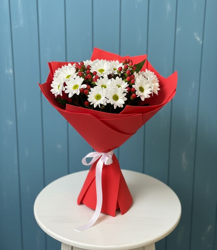 Букет цветов из: Хризантемы в Новомалороссийской