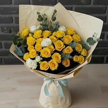 Букет цветов из:  Розы #REPLACE_PRED# Новомалороссийской