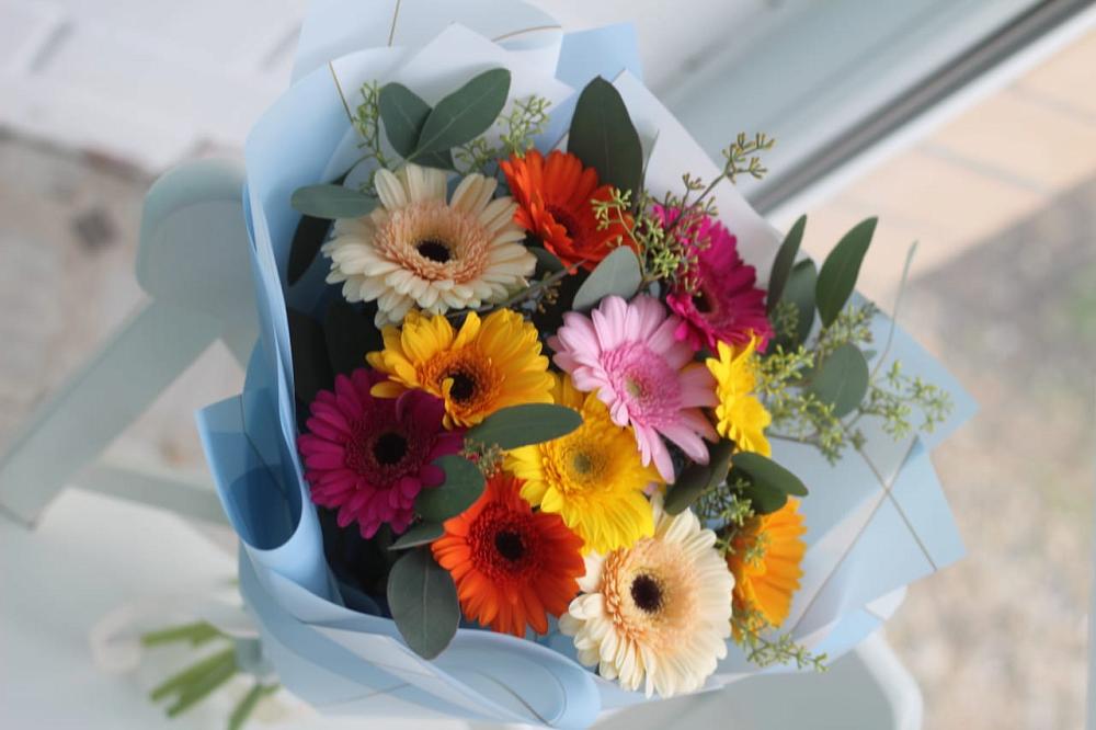 Букет цветов из: Герберы в Новомалороссийской