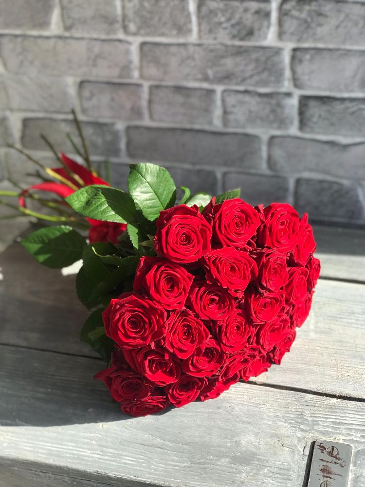 Букет Красные розы Фридом в Новомалороссийской
