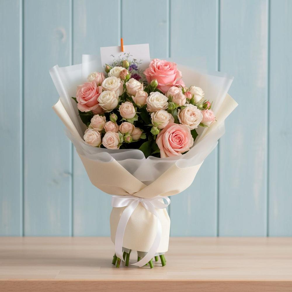 Букет цветов из: Розы в Новомалороссийской