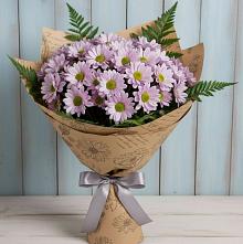 Букет цветов из:  Хризантемы #REPLACE_PRED# Новомалороссийской