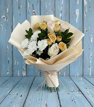 Букет цветов из:  Розы и Хризантемы в Новомалороссийской