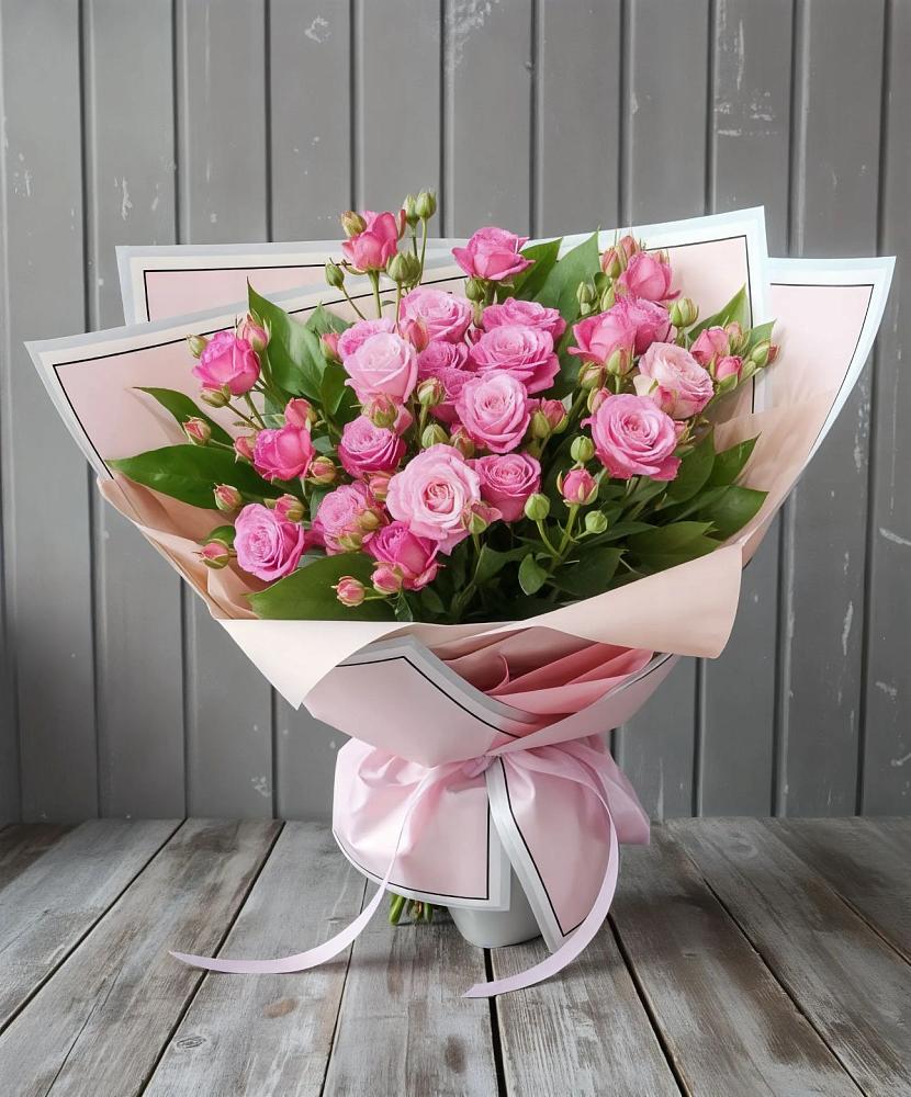 Букет Розовый кустик в Новомалороссийской