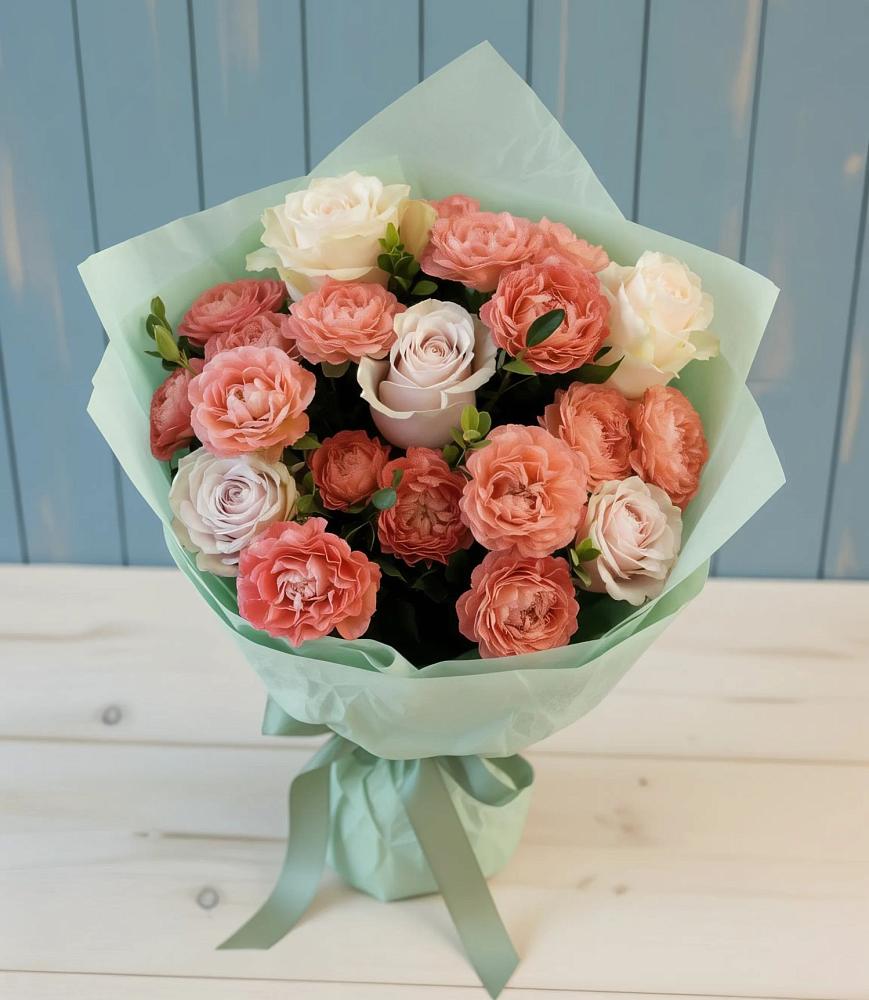 Букет цветов из: Розы в Новомалороссийской