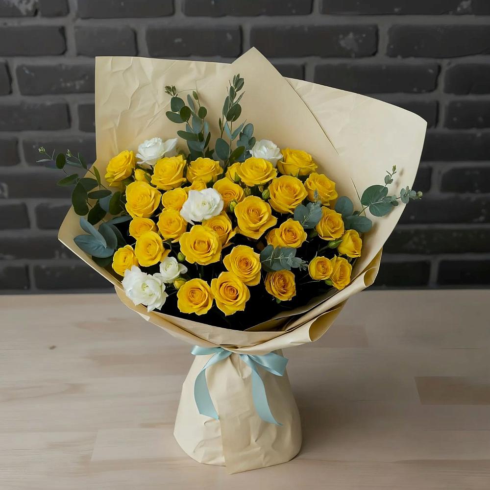 Букет цветов из: Розы в Новомалороссийской