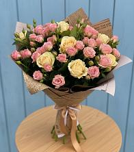 Букет цветов из:  Розы в Новомалороссийской