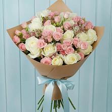Букет цветов из:  Розы в Новомалороссийской