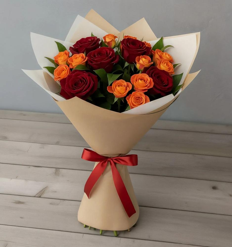 Букет Любовь и восторг в Новомалороссийской